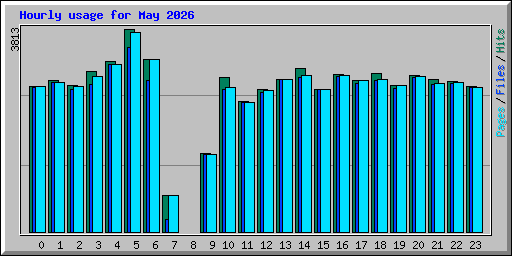 Hourly usage for May 2026